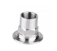 1pcs 1/2" 3/4" 1" 1-1/4" 1-1/2" 2" DN15-DN50 S304 Stainless Steel Female Thread Hex Ferrule Pipe Fitting Tri Clamp Type (Size : DN40 x Ferrule 64)
