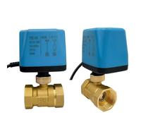 1PCS 1/2" 3/4" 1" 2" Normally Closed/Open Electric Ball Valve 2-Wire Brass Motorized Ball Valve for Water/Oil/Liquid 220V 12V 24V(DN15,12VDC_Normally CLOSED-01)