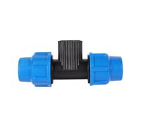 1pcs 1/2" 3/4" 1" PVC PE Tube Tee Connector Water Splitter DN20 DN25 DN32 Reducing Pipe T-Shaped Joints(1I2 to 20mm)