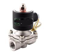 1PCS 1/2" 3/4" 1" Stainless Steel Electric Solenoid Valve 24 V 12V DC 110V AC(G-AC 110V,0.75 Inch)
