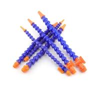 1PCS 1/2" 3/8" 1/4" Male Thread 300~700mm Plastic Flexible Water Oil Coolant Tube Hose With Nozzle For CNC Milling Lathe Cooling Pipe(Valve-G3l8-Flat,1PCS_L 700MM)