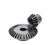 1PCS 1:2 Bevel Gear 1M 20Teeth 40Teeth Bore 6/8/10/12mm Gear 90 Degrees Steel Gears 45# Carbon Steel(10mm,20 Teeth (1pcs))