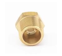 1PCS 1/2" BSPT Male X 1/8" NPT Female Reducing Bushing Brass Pipe Fitting Connector Adapter Air Gas Fuel Water