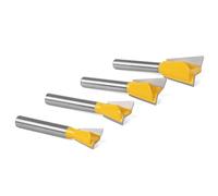 1PCS 1/4 1/2Inch Shank Dovetail Joint Router Bits Set Dovetail Joint Router Bits Set 14 Degree Milling Cutter for Wood Router Bit Set for Wood Planer(12.7X34.9mm)