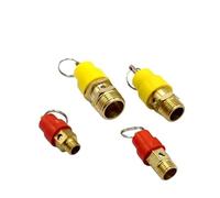 1PCS 1/4'' 3/8" 1/2" 1/3/4/5/6/7/8/10/12KG Air Compressor Safety Relief Valve Pressure Release Regulator for Pressure Piping(1/8",4KG)