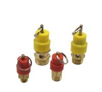 1PCS 1/4'' 3/8" 1/2" 1/3/4/5/6/7/8/10/12KG Air Compressor Safety Relief Valve Pressure Release Regulator for Piping(1/8",4KG)