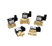 1pcs 1/4" 3/8" 1/2" 3/4" 1" 1-1/4" Normally Close Brass Electric Solenoid Valve DN15 DN20 12V/24V/220V/110V(DC12V,DN20)