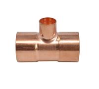 1pcs 1/4" 3/8" 1/2" Copper End Feed Solder Reducing Tee - 3-Way Plumbing Fitting for Air Conditioning Systems(8x4mm)