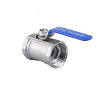 1PCS 1/4 3/8 3/4 1 1-1/2 2 Inch Thread Ball Valve Stainless Steel 304 DN8-DN50 Thread Straight Type(DN10)