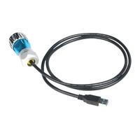 1Pcs 1/4 Bayonet Connecting USB3.0 Metal Shell Waterproof Data Connector IP68 Connector USB Panel Mount with 0.5m Cable(Plug(1m) only)