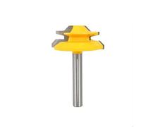 1Pcs 1/4" Shank 6.35MM 8MM 45 Degree Lock Miter Router Bit Tenon Milling Cutter Woodworking Tool for Wood Tools(6.35x34.9mm)