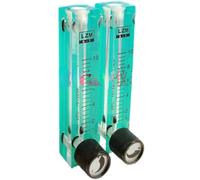 1pcs 1-5 2-10 2-15 2-20 2-25 2-30 3-35 4-40 6-60 LPM LZM-6T Oxygen Flowmeter Rotameter Panel Install with lve(2-30LPM)