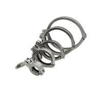 1PCS 1.5 "- 4"Tri Clamp Clover 304 Stainless Steel Sanitary Quick to Connect Self-Made Pipe Fittings 25.4/50.5/64/77.5/106/119mm(K25.4mm)