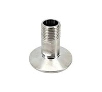 1Pcs 1.5 Inch Tri Clover with 1/2 Inch BSPT Male Stainless
