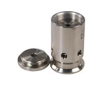 1pcs 1.5" Tri Clamp Ferrule OD 50.5mm 304 Stainless Steel 0-1/2/3 Bar Adjustable Pressure Relief Breaker Vacuum Valve(64MM)