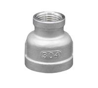 1pcs 1/8" 1/4" 3/8" 1/2" 3/4" 1" -2" NPT Female Reducer Nipple 304 Stainelss Steel Pipe Fitting Connector(1l2 to 1l4 Inch)
