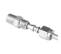 1pcs 1/8" 1/4" 3/8" 1/2" BSPT NPT Male Thread to 3-12mm OD Tube Double Ferrule Tube Fitting Connector(BSPT_1/4")