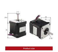 1pcs 1.8A 52N.cm 1.8° Stepper Motor 48mm Step Motor 42BYGH 2A 4-lead 17HS8401S-1MD Motor 1m Cable