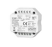 1PCS 1 Channel Three-in-one Switch 2.4G RF Remote Wireless Light Strip Controller with dimming Single/Multi-Zone Multiple(V1-HP)