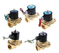 1pcs 1 Inch DN25 Solenoid Valve AC110V /220V /DC 12V/24V 2W Normally Closed Two Way Direct Acting Diaphragm Type Electric Valve(A-DN25-DC12V)