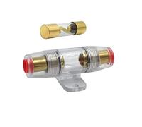 1pcs 10 * 38MM Gold Plated Glass AGU Fuse Fuses Pack Car Audio Amp Amplifier 10A 15A 20A 25A 30A 40A 50A 60A 70A 80A 100A Car Fuse Protected circuits (Color : Fuse and Fuse Holder, Size : 25A)