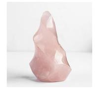 1pcs 100-130g Aura Rose Quartz Crystal Flame Torch