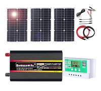 1pcs 10000W Pure Sine Wave Solar Power System with 50A PWM Controller & Inverter for Off-Grid Living and Trailers(75W)