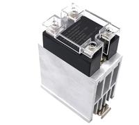1pcs 100A 120A 3-32VDC 0-5V/10VDC 4-20mA Single Phase Solid state Relay With Radiator Integrated for On-Off Voltage Regulation(100A,0-10VDC)