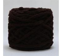 1PCS 100g/ball Chenille Knitting Yarn Soft Ice Strip Line Cotton Yarn DIY Wool Yarn for Hand Knitting Scarf Thick Wool Crochet Kits for Beginners Adults(17-Coffee)