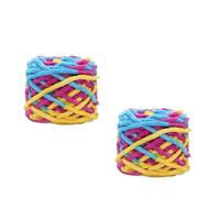 1PCS 100g/ball Chenille Knitting Yarn Soft Ice Strip Line Cotton Yarn DIY Wool Yarn for Hand Knitting Scarf Thick Wool Crochet Kits for Beginners Adults(48989-29-2pcs)