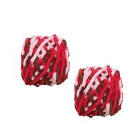 1PCS 100g/ball Chenille Knitting Yarn Soft Ice Strip Line Cotton Yarn DIY Wool Yarn for Hand Knitting Scarf Thick Wool Crochet Kits for Beginners Adults(48989-38-2pcs)