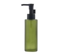 1Pcs 100ml/3.4oz Frosted Glass Lotion Pump Bottle Travel Soap Dispenser Bottle Toiletries Storage Cosmetics Container Vial with Black Pump for Essential Oil Cream Shampoo
