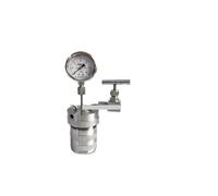1pcs 100ml Hydrothermal Synthesis Autoclave Reactor Vessel - 6Mpa High Pressure Lab Equipment with Inlet Outlet Gauge