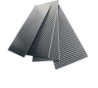 1pcs 100mm x 250mm 3K High Hardness Carbon Fiber Sheets - 100% Pure Carbon Panel Board, 0.5-5mm Thickness(0.5mm Twill Matte)