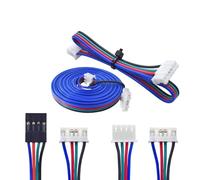 1Pcs 10cm/50cm/100cm/150mm Stepper Motor Cables 6pin PH2.0-4pin Extension Cord XH2.54 Black DuPont terminal for 3D Printer parts(50cm Black DuPont)