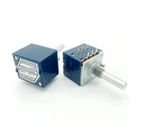1Pcs 10K 20K 50K 100K 250K 500K RK27 Potentiometer 10~500KAX2 Slotted Rotary switch 6pin IDGTTLDF(50K)