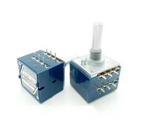 1Pcs 10K 20K 50K 100K 250K 500K RK27 Potentiometer Dual 10~500KAX2 Slotted Rotary switch 6pin IDGTTLDF(500K)