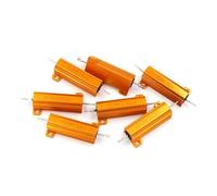 1PCS 10W 25W 50W 100W Aluminum Power Metal Shell Case Wirewound Resistor 0.01R ~ 100K 1 6 8 10 20 200 500 1K 10K Ohm Resistance RX24(100W-2R)