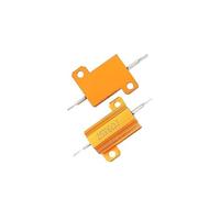 1PCS 10W 25W Aluminum Power Metal Shell Case Wirewound Resistor 1 2 3 5 10 12 15 20 39 47 50 68 82 100 1K 10K ohm Load Resistors NWPNLXEA(10W-10K)