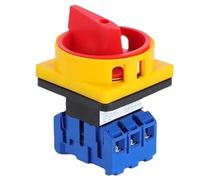 1PCS 11 3P 690V 25/32/40/63/80/100A Isolator Switch Padlock Disconnect Selector With ON-OFF Panel Power Control Replace LW30(4P Switch,32A)