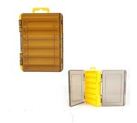 1PCS 11cm/9.5cm 14/12 Compartment Double Sided Fishing Tackle Box Squid Lure Jig Hook Storage Case(Small-C)