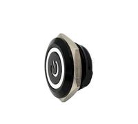 1pcs 12/16/19/22/25/28/30mm Short Stroke Mini Waterproof Metal Push Button Switch Power Led Light Momentary 5V 12V 24V 220V Red Blue(White,16mm,12v-24v)