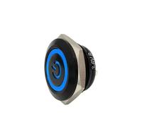 1pcs 12/16/19/22/25/28/30mm Short Stroke Mini Waterproof Metal Push Button Switch Power Led Light Momentary 5V 12V 24V 220V Red Blue(Blue,16mm,12v-24v)