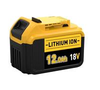 1Pcs 12000mAh Lithium Battery Replacement for Dewalt 18V Battery Compatible with Dewalt Batteries DCB184 DCB200 DCB1820 DCB181 DCB182 DCB201 DCB200-2 Cordless Power Tools