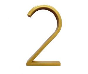 1pcs 127mm Golden Floating Modern House Number Gold Door Home Address Numbers, for House Digital Outdoor Sign Plates 5 Inch 0~9 ABC(White)