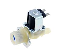 1PCS 12mm G3/4 Plastic Solenoid Valve Inlet Fill Water Flow Control Normally Closed DC12V DC24V DC36V DC48V AC220V(DC 12V)