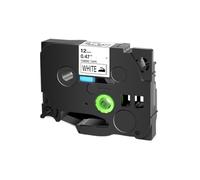 1PCS 12mm Iron On Fabric Tape Works With TZe FA231 TZe FA3 TZ FA3R Label Tape Compatible For PT D450 PT 110 Label Maker Machine(Black on white)