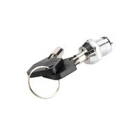 1pcs 12mm Key Rotary Switch Phone/Electronic Power Lock Two Positions 2 Pins Single/Double Pull AC250V 0.5A Mechanical Equipment(Double Pull)