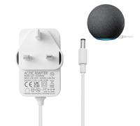 1PCS 12V 15W Power Supply Charger for Echo Dot(3rd 4th 5th Gen),Echo Show 5(1st 2nd Gen),Echo Dot with Clock (3rd 4th 5th Gen),Echo Show 21 Charger,1.5M Power Cord,White