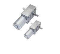 1PCS 12V Volt Worm Geared Double Shaft Motor 6V Dual Output Shaft Reducer Motors 24V Reversed Reduction Self-lock JGY370(90rpm,24V)